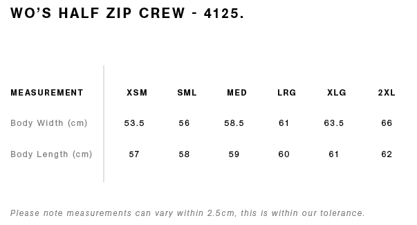 Revolks Womans Half Zip Crew - 4125