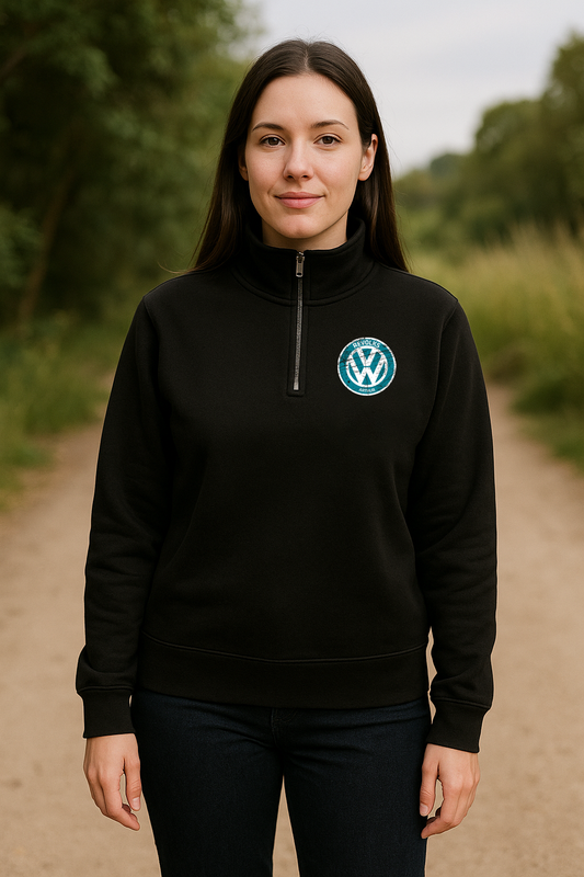 Revolks Womans Half Zip Crew - 4125