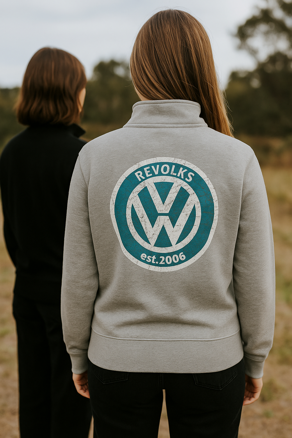 Revolks Womans Half Zip Crew - 4125