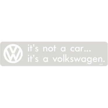 100147 - Its not a car, it’s a volkswagen