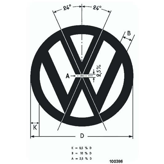 100386 - VW Logo