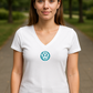 Revolks Womans V Neck Tee - 4010